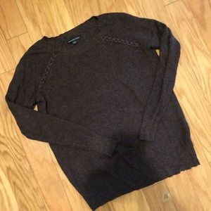 Brownish dark purple sweater